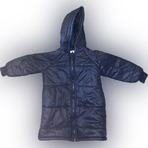 Kid’s Black Puffer Coat W/ Hood Size: 2-3Y